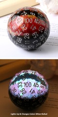 DAD340 D100 Dice (Dragon Eye) [Red]